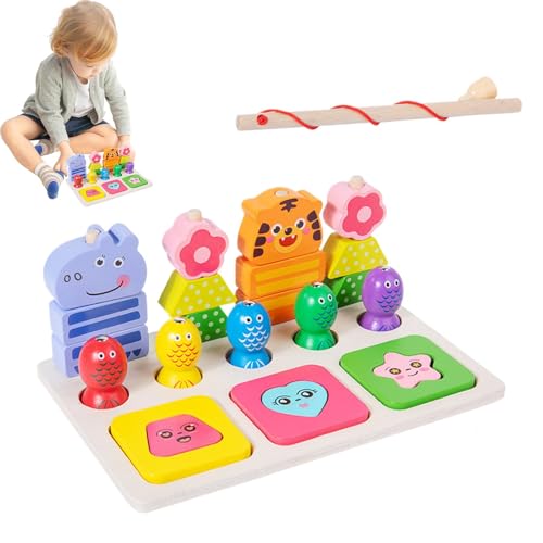 Sghtil Magnetisches Angelspielzeug aus Holz, magnetisches Angelspielzeug für Kinder | passende Tischpuzzleform | Früheres Lernspielzeug für Zuhause, Schule, Outdoor, Sghtil Magnetisches Angelspielzeug aus Holz, magnetisches Angelspielzeug für Kinder | passende Tischpuzzleform | Früheres Lernspielzeug für Zuhause, Schule, Outdoor, von Sghtil