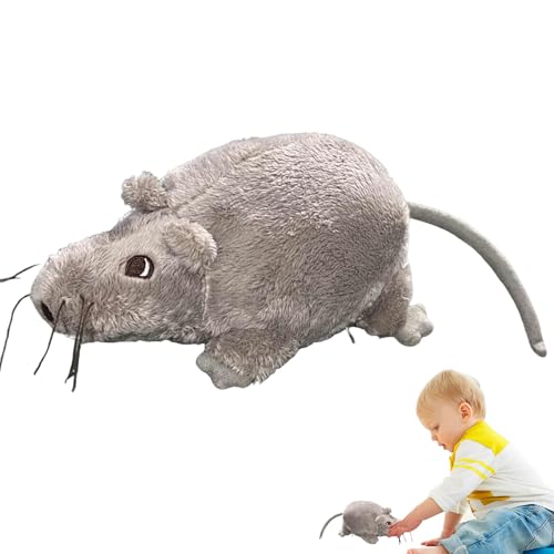 Sghtil Plüschpuppe für Mäuse, Plüschtier für Ratten, realistisches Plüschtier mit weichen Plüschmäusen | Gefälschte Partyzubehör für kleine Katzenstreiche für Halloween und den 1 von Sghtil