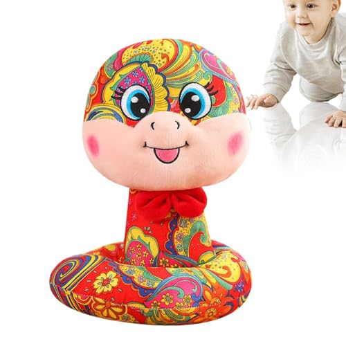 Sghtil Plüschschlange Plüschtier, Plüschtier Schlange aus Plüsch | Stehendes Maskottchen 9,8 Zoll | Plüschtiere chinesische Schlange, Plüschtiere für den chinesischen Frühling von Sghtil