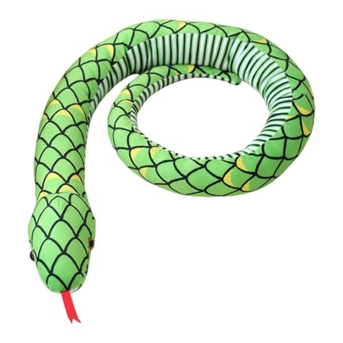 Sghtil Plüschspielzeug aus Plüsch, Schlangentier, Plüschtier, Plüschtier, Plüschtier, 62,9 Zoll (15,9 cm), weiche Sofa-Dekoration, gegossene Schlange, Dekoration für Schlafzimmer von Sghtil