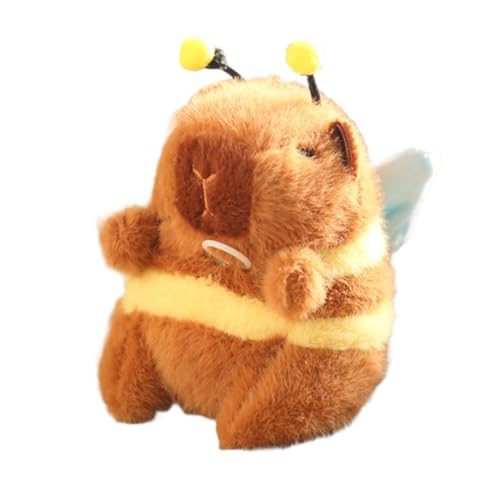 Sghtil Plüschtier aus Biene, Capybara aus Plüsch – Capybara-Spielzeug in Bienenform, weiches und niedliches Tier-Plüschtier, Capybara aus Plüsch, Bienenflügel mit vibrierenden Flügeln für die von Sghtil