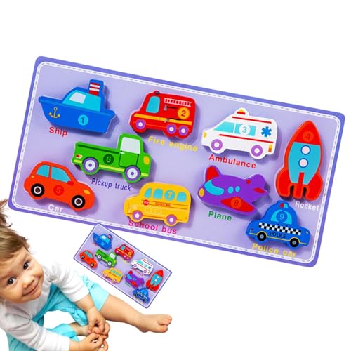 Sghtil Puzzle reißen und ziehen, Holzformpuzzle | Passendes Puzzle -Bildungstiersäge | Buntes Frühes Lernen, Form Sortierer für die Kindergärtenschule, Schlafzimmerspaß von Sghtil