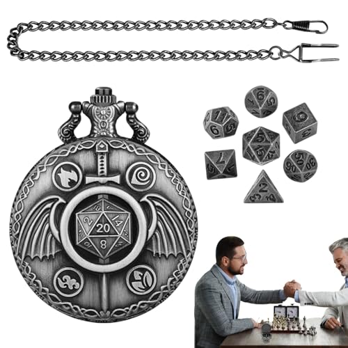 Sghtil Rollenspielwürfel, polyedrisches Metallwürfelset,Lustiger Steampunk-Stil | Retro-Würfelset für Spieleabende, Versammlungen und Sammler Sghtil Rollenspielwürfel, polyedrisches Metallwürfelset,Lustiger Steampunk-Stil | Retro-Würfelset für Spieleabende, Versammlungen und Sammler von Sghtil