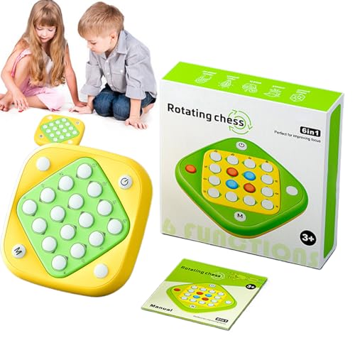 Sghtil Schachspiel – Unterhaltsames Strategiespiel für den Tisch – Lernspielzeug mit Drehmotiven für 2 Spieler, Familie Freunde von Sghtil