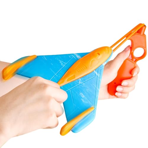 Sghtil Schaumstoff-Flugzeug, fliegendes Spielzeug – lustiges Katapultflugzeug-Spielzeug | Flugzeug für Familienspiel im Freien, Partyzubehör, Sport-Spielzeug für Spielplatz von Sghtil