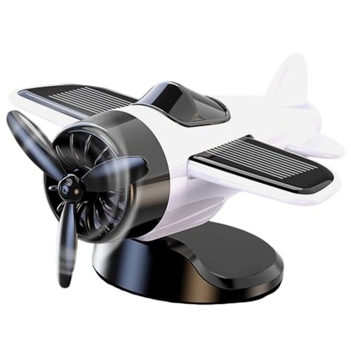 Sghtil Solarflugzeug für Autos, Autodekoration | Fächer, Rennmodell, rotierend, Innendekoration, Fahrzeuge für Sammler und Fans von Sghtil
