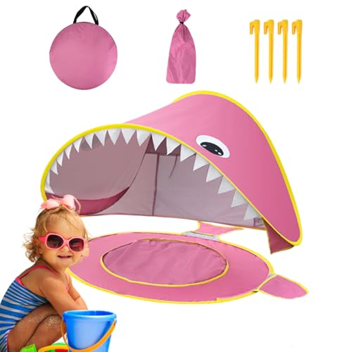 Sghtil Spielhauszelt, Kinder im Innenzelt | Cartoon Beach Schatten Baldachin | UV-Schutz wasserdicht mit integriertem kleinem Pool, Faltbarer tragbarer Sonnenschutz für das Campingfischen in der Sghtil Spielhauszelt, Kinder im Innenzelt | Cartoon Beach Schatten Baldachin | UV-Schutz wasserdicht mit integriertem kleinem Pool, Faltbarer tragbarer Sonnenschutz für das Campingfischen in der von Sghtil