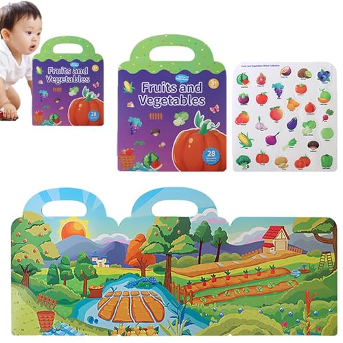 Sghtil Wiederverwendbares Stickerbuch für Les, wiederverwendbares Stickerbuch | Aktivitätsbücher der Reiseaufkleber, ruhige Zeitaktivitäten für die Kinder, Lernspielzeug Sghtil Wiederverwendbares Stickerbuch für Les, wiederverwendbares Stickerbuch | Aktivitätsbücher der Reiseaufkleber, ruhige Zeitaktivitäten für die Kinder, Lernspielzeug von Sghtil