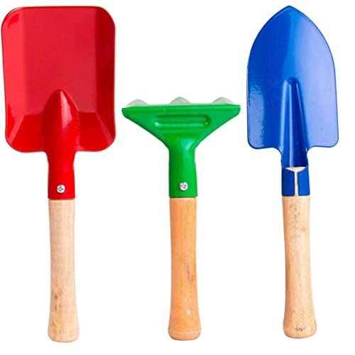 Kinder Gartenwerkzeuge Toys Gartenset Spatenblatt Rake Mini Outdoor Lernen für Kinder 3pcschildren Gartenwerkzeuge von Sgqtqybk