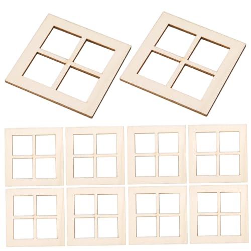 Sgqtqybk 10pcs Dollhouse Windows 2.76x2.76 Natrual Holz mit Vier-Panel-Fenster unbemalte Puppenhausmöbel Simulation glattes DIY-Fensterrahmen Puppenhauszubehörsdollhouse Fenster Sgqtqybk 10pcs Dollhouse Windows 2.76x2.76 Natrual Holz mit Vier-Panel-Fenster unbemalte Puppenhausmöbel Simulation glattes DIY-Fensterrahmen Puppenhauszubehörsdollhouse Fenster von Sgqtqybk