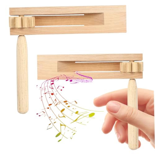Sgqtqybk 2PCS -Lärmmacher, Holzrein -Party -Lärmhersteller von Holz, traditionelle Matraca für Partys, Sportveranstaltungen und Feierlichkeiten Matraca von Sgqtqybk