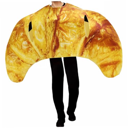 Sgqtqybk Croissant -Kostüm für Erwachsene, Halloween Funny Food Kostüm Cosplay -Kostümer Outfits für Halloween -Dress -up -Partykostüme Sgqtqybk Croissant -Kostüm für Erwachsene, Halloween Funny Food Kostüm Cosplay -Kostümer Outfits für Halloween -Dress -up -Partykostüme von Sgqtqybk