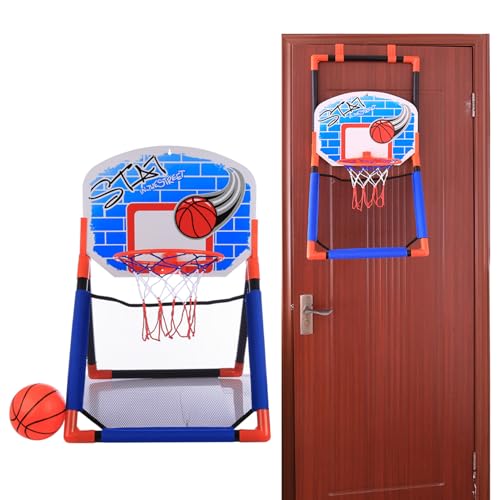 Sgqtqybk Kids Basketball Hoop 2 in 1 über dem Tür Basketball Spiel Set Indoor Floor Stand Kids Hoop und Stand Stehen von Sgqtqybk