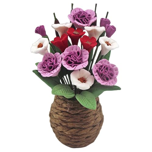 Sgqtqybk Miniaturpuppenhauszubehör, realistische Kunstpflanzen und Blumen Puppenhauszubehör, exquisites Miniaturspielzeug für DIY Garden Wohnzimmer Home Decorminiaturure Sgqtqybk Miniaturpuppenhauszubehör, realistische Kunstpflanzen und Blumen Puppenhauszubehör, exquisites Miniaturspielzeug für DIY Garden Wohnzimmer Home Decorminiaturure von Sgqtqybk