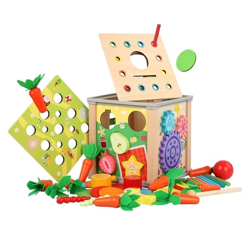 Sgqtqybk Montessori Karottenspielzeug, 9-in-1 Magnetische Holz-Karottenspielzeug, Vorschulpädagogik Sortierernte für Kleinkinder 12 Monate + Giftsmontessori Sgqtqybk Montessori Karottenspielzeug, 9-in-1 Magnetische Holz-Karottenspielzeug, Vorschulpädagogik Sortierernte für Kleinkinder 12 Monate + Giftsmontessori von Sgqtqybk