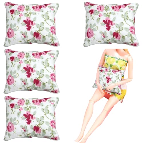 Sgqtqybk Puppenkissen 4pcs 1.8x1.4 1:12 Blumenmuster Mini Kissen für Couch/Sofa/Bett Dekorative Stoffpuppenhauszubehör für Puppenhauseinstellungen Sgqtqybk Puppenkissen 4pcs 1.8x1.4 1:12 Blumenmuster Mini Kissen für Couch/Sofa/Bett Dekorative Stoffpuppenhauszubehör für Puppenhauseinstellungen von Sgqtqybk
