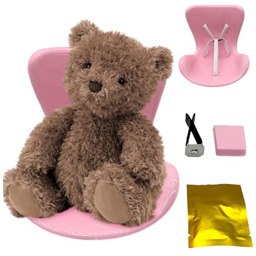 Sgqtqybk Spielzeugautositz, modische süße kleine Puppenschutzstuhlautomatikornamente für Display 7 Zoll Puppe und Dekoration, Style 1 Accessoires von Sgqtqybk