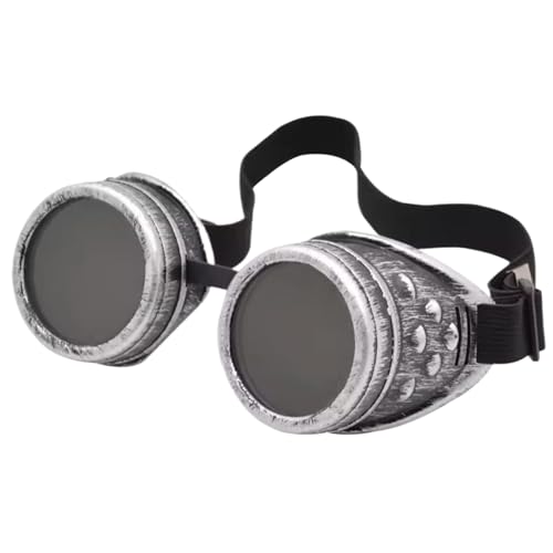 Sgqtqybk Steampunk -Schutzbrille, Vintage Steampunk -Brille, verstellbare Dampfpunk -Brille für gotische Cosplay -Kostüme Dampfpunk von Sgqtqybk