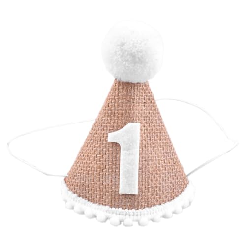 Sgzrydb Mütze für Baby-Geburtstagsparty, 1. Jahr für Kinder, Babyparty-Mütze, Geburtstags-Stirnband, Dekoration, Einfache Installation, Einfach zu Verwenden, B von Sgzrydb