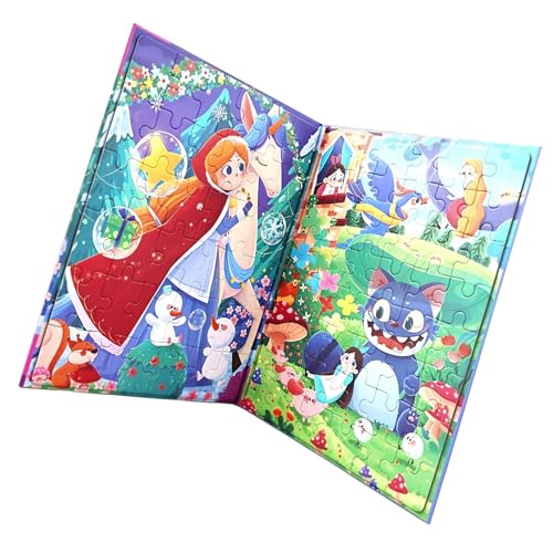 Shaersu Magnet Puzzle - Magnetisches Puzzlespiel Für Kinder,Lernspielzeug Reisespiel Geschenk Für Mädchen von Shaersu