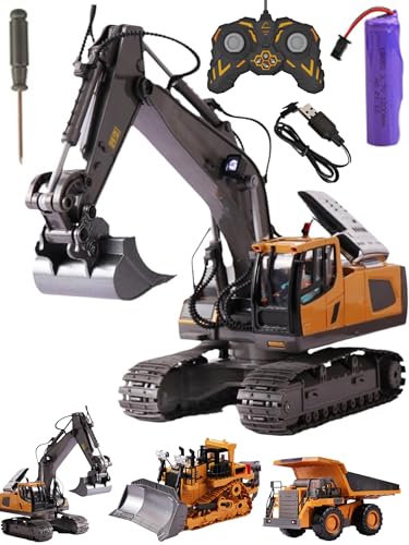 Mudsterz Command The Site. Conquer The Dirt, Mudsterz Trucks/Excavator/Loader/Bulldozer, 2.4Ghz Remote Control Construction Vehicle Set (Excavator) von Shafaja