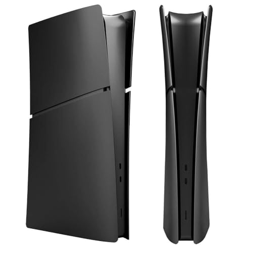 Abdeckplatten for PS5 Slim, Digital Edition Disc Edition, stoßfest, stoßfest, hohe Temperaturbeständigkeit ( Color : Black , Size : CD-ROM Version ) von Shamdrea