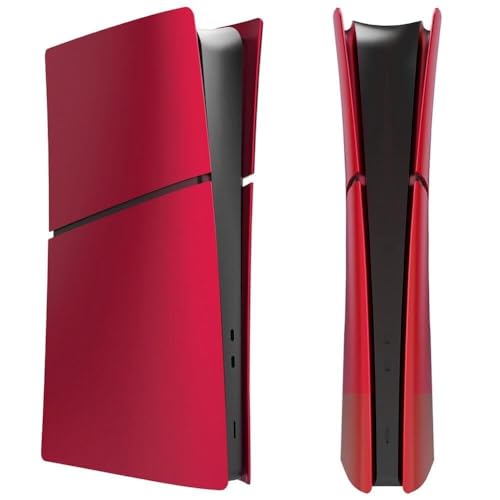 Abdeckplatten for PS5 Slim, Disc Edition Digital Edition Ersatzplatten Digital Edition Case Hard Slim Schutzhülle ( Color : Red , Size : Digital Version ) von Shamdrea