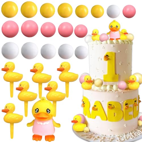 25Stk Rosa Ente Tortendekoration, Gelbe Ente Geburtstagstorte Zubehör, Sommer Party Zubehör, Jungen und Mädchen, Baby Shower, Geburtstag Party Favours,Rosa Themenparty 25Stk Rosa Ente Tortendekoration, Gelbe Ente Geburtstagstorte Zubehör, Sommer Party Zubehör, Jungen und Mädchen, Baby Shower, Geburtstag Party Favours,Rosa Themenparty von Shamoparty