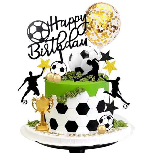 28er Pack Tortendekoration Fußball, Fußball Tortendeko Set, Tortendekoration Fußball, Fußball Tortenaufleger Kinder, Fußball Geburtstagstortenaufleger für Männer, Jungen, Mädchen, Fußball Sport Party 28er Pack Tortendekoration Fußball, Fußball Tortendeko Set, Tortendekoration Fußball, Fußball Tortenaufleger Kinder, Fußball Geburtstagstortenaufleger für Männer, Jungen, Mädchen, Fußball Sport Party von Shamoparty