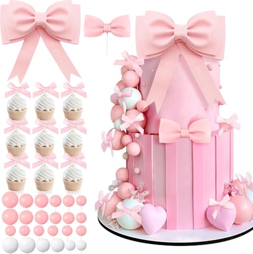 36 Stück übergroße rosa Schleife Tortendekorationen Mädchen Schaumstoff Bogen Prinzessin Tortendekorationen Set Romantische Kuchendekoration Geeignet für Mädchen Geburtstag Hochzeit Party Dekoration 36 Stück übergroße rosa Schleife Tortendekorationen Mädchen Schaumstoff Bogen Prinzessin Tortendekorationen Set Romantische Kuchendekoration Geeignet für Mädchen Geburtstag Hochzeit Party Dekoration von Shamoparty