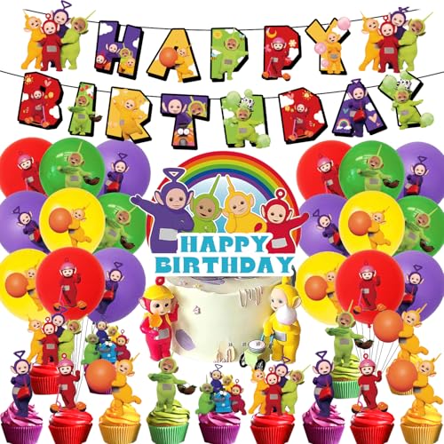 44Stk Kinder Geburtstag Party Dekoration Set, Baby Dusche, Geburtstagskuchen Dekorationen, Jungen und Mädchen Party Dekorationen einschließlich Pull Fahnen Ballon Kuchen 44Stk Kinder Geburtstag Party Dekoration Set, Baby Dusche, Geburtstagskuchen Dekorationen, Jungen und Mädchen Party Dekorationen einschließlich Pull Fahnen Ballon Kuchen von Shamoparty