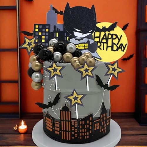 46 Stück Fledermaus-Themen-Party-Kuchen einfügen Dekorationen Kindergeburtstag Party-Kuchen-Dekorationen Geeignet für alle Arten von Geburtstagsparty Kuchen Dekorationen. 46 Stück Fledermaus-Themen-Party-Kuchen einfügen Dekorationen Kindergeburtstag Party-Kuchen-Dekorationen Geeignet für alle Arten von Geburtstagsparty Kuchen Dekorationen. von Shamoparty