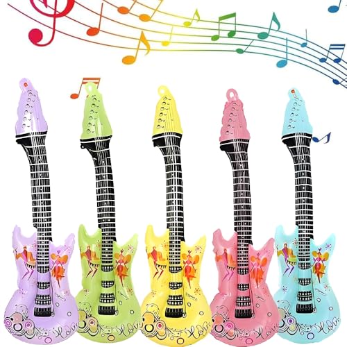 5 STK Gitarre Aluminium Folie Ballon Rock Star Ballon Set Wasserdicht Party Requisiten Gitarren für Musikinstrument Thema Karaoke Festival Konzert Karneval Rock and Roll Party 5 STK Gitarre Aluminium Folie Ballon Rock Star Ballon Set Wasserdicht Party Requisiten Gitarren für Musikinstrument Thema Karaoke Festival Konzert Karneval Rock and Roll Party von Shamoparty