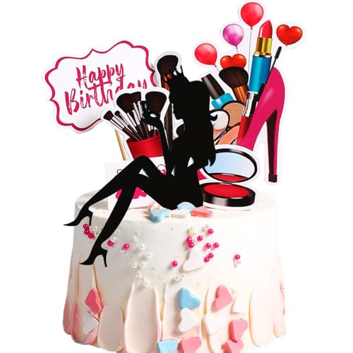 6Stk Mode Mädchen Makeup Tools Party Cosmetics Happy Birthday Lady Tortendeko Schminke Mädchen Tortendeko Kuchendekoration Cupcake Toppers Geburtstagskuchen Deko 6Stk Mode Mädchen Makeup Tools Party Cosmetics Happy Birthday Lady Tortendeko Schminke Mädchen Tortendeko Kuchendekoration Cupcake Toppers Geburtstagskuchen Deko von Shamoparty