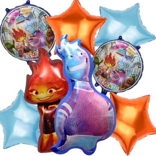 8Stk Folienballon für Element des Wahnsinns, Animation Project Geburtstagsballon,Elemental ballon Inklusive Wasser-Elementar-Ballon, Feuer-Elementar-Ballon und Fünfeck-Ballon 8Stk Folienballon für Element des Wahnsinns, Animation Project Geburtstagsballon,Elemental ballon Inklusive Wasser-Elementar-Ballon, Feuer-Elementar-Ballon und Fünfeck-Ballon von Shamoparty
