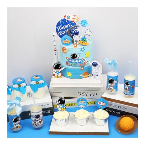 92Stk Mini Universe Element Thema Kuchen Dekoration,Astronaut Kuchen Deko,Space Cake Toppers,Dekoration der Esstischszene für eine Geburtstagsfeier für einen Jungen 92Stk Mini Universe Element Thema Kuchen Dekoration,Astronaut Kuchen Deko,Space Cake Toppers,Dekoration der Esstischszene für eine Geburtstagsfeier für einen Jungen von Shamoparty