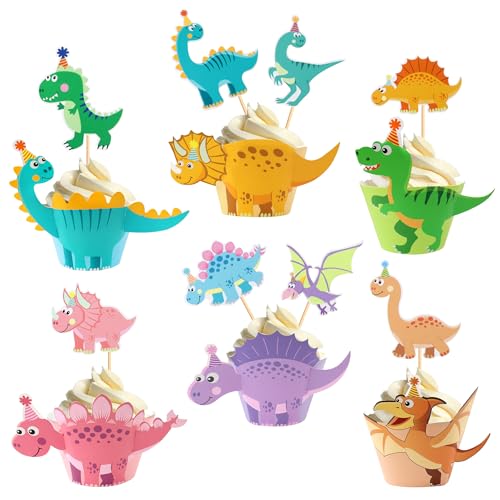 Dinosaurier Tier Kuchen Dekoration Kreative Cartoon Dinosaurier Tier Kuchen einfügen Dinosaurier Thema Cupcake Surround Dekoration Kinder Geburtstag Kuchen Dekoration Tier Kuchen Dekoration von Shamoparty