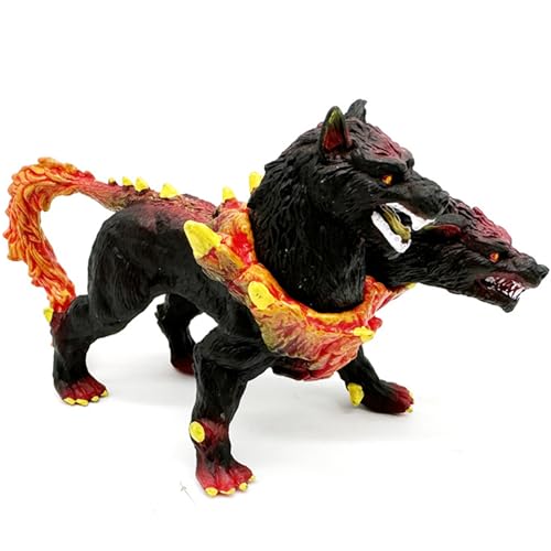 Hölle Doppelköpfe Hund Spielzeug, mythologisches Tiermodell, Göttliches Tiermodell, Hölle Hund Spielzeug Ausstattung, Geburtstagsgeschenke für Kinder, Frühunterricht Erleuchtung kognitive Puppe Hölle Doppelköpfe Hund Spielzeug, mythologisches Tiermodell, Göttliches Tiermodell, Hölle Hund Spielzeug Ausstattung, Geburtstagsgeschenke für Kinder, Frühunterricht Erleuchtung kognitive Puppe von Shamoparty
