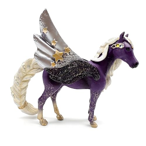 Shamoparty Hochwertige Violette Pegasus-Deko, Kinderspielzeug, mythologisches Tier, Jungen und Mädchen, ideal für Geburtstage, Abschluss- und Schulstartgeschenke von Shamoparty