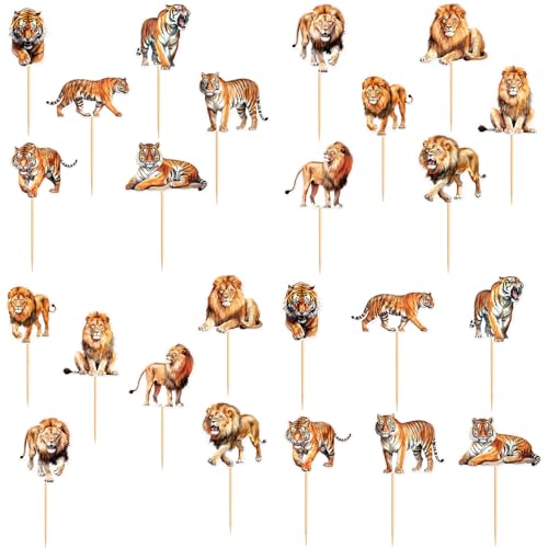 Tiger-Löwe-Thema-Kuchen-Dekorationen,Wald-Wildnis-Kuchen-Dekorationen, Jungen Geburtstag Party-Kuchen-Dekorationen, Dessert-Dekorationen, Geburtstag Party-Kuchen-Dekorationen Tiger-Löwe-Thema-Kuchen-Dekorationen,Wald-Wildnis-Kuchen-Dekorationen, Jungen Geburtstag Party-Kuchen-Dekorationen, Dessert-Dekorationen, Geburtstag Party-Kuchen-Dekorationen von Shamoparty