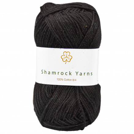 Shamrock Yarns 100% Baumwolle 8/4 Garn 01 Schwarz von Shamrock Yarns