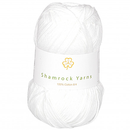 Shamrock Yarns 100% Baumwolle 8/4 Garn 02 Weiß von Shamrock Yarns