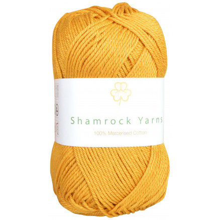 Shamrock Yarns 100% Mercerisierte Baumwolle 190 Senfgelb von Shamrock Yarns