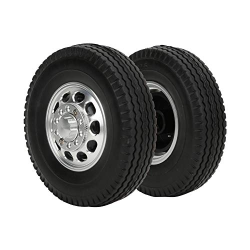 2PCs RC Car Wheel Reifen, Aluminiumlegierung Leichter RC Car Reifen, RC Traktor für 1/14 RC Truck von Shanrya