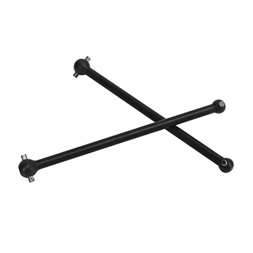 Dogbone, Better Control 2 Stücke 107mm Edelstahl Starke Stahl Hinterantriebswelle für Ersatz von RC Autos (Schwarz) von Shanrya