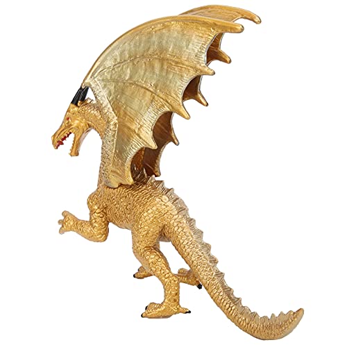 Drachenmodell, Kollektion Drachen Modell Sehr Simulation Drache Modell Figur Drache Dekoration für Geburtstagsgeschenke für Partyartikel für Kinder:(PL124-151 Goldener Drache) von Shanrya