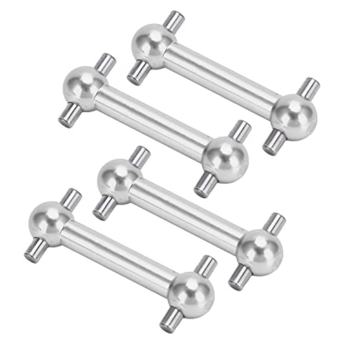 Hundeknochen-Antriebswelle aus Metall, ausgezeichnetes langlebiges Hundeknochen-Antriebswellen-Set für TT01 TT02 RC-Auto(Silber) von Shanrya
