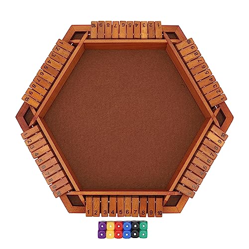Players Shut, 1–6 Spieler, Lustiges 12-Würfel-Shut-Box-Spiel für Pubs für Erwachsene von Shanrya