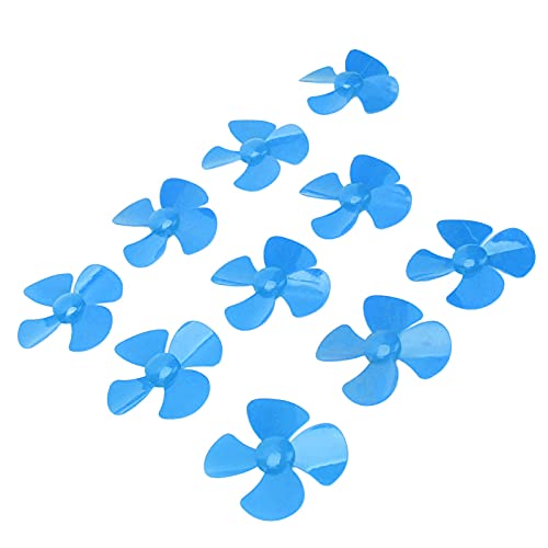 Propeller mit 4 Blättern, Kunststoffpropeller mit großem Schub, leicht für DIY-Spielzeug zum Basteln(Blau) von Shanrya