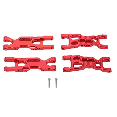 RC Unterarme Vorne Hinten, Unterarme RC Einfach zu installieren Leicht für 1/18 RC Stadium Truck für LOSI Mini‑T 2.0 2WD(rot) von Shanrya